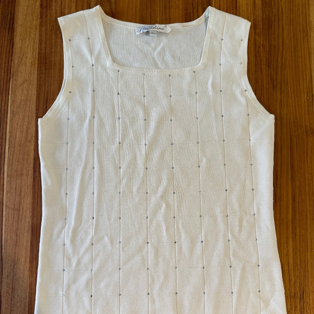 Belldini Off-White Work Blouse
